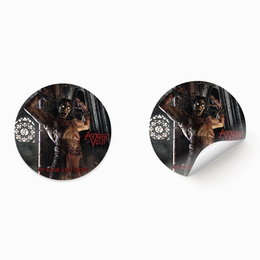 AETHER VOID - "Of Rage and Grief" Round Sticker