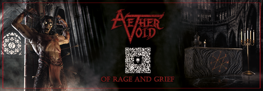 AETHER VOID - "Of Rage and Grief" Rectangular Sticker