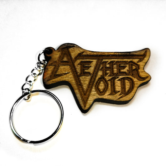 AETHER VOID - Logo Wood Keychain