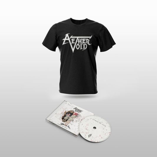 AETHER VOID - [BUNDLE]: Logo T-Shirt + Curse of Life [CD]