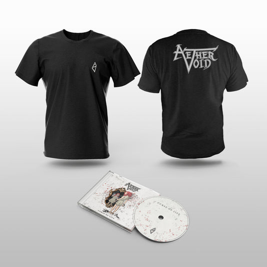 AETHER VOID - [BUNDLE]: Symbol & Logo T-Shirt + Curse of Life [CD]