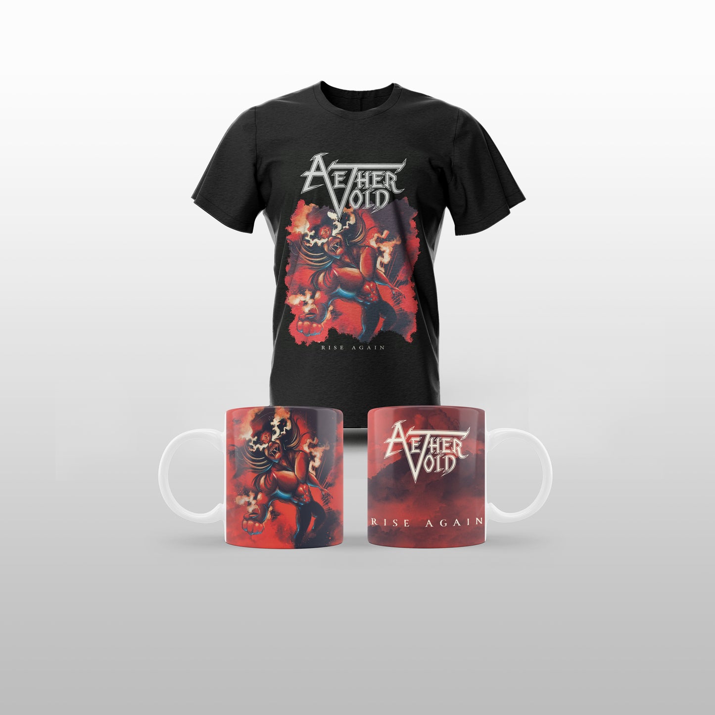 AETHER VOID - [BUNDLE]: Rise Again T-Shirt & Mug