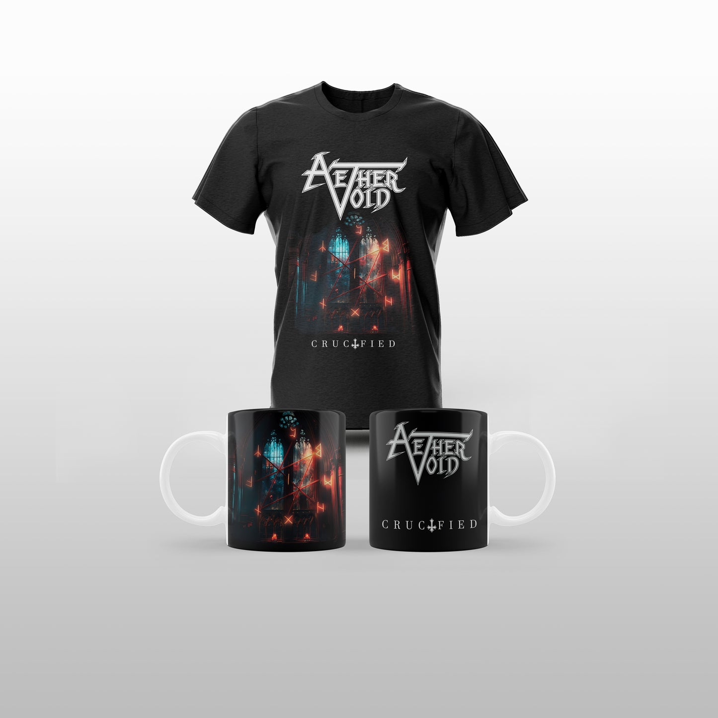 AETHER VOID - [BUNDLE]: Crucified T-Shirt & Mug