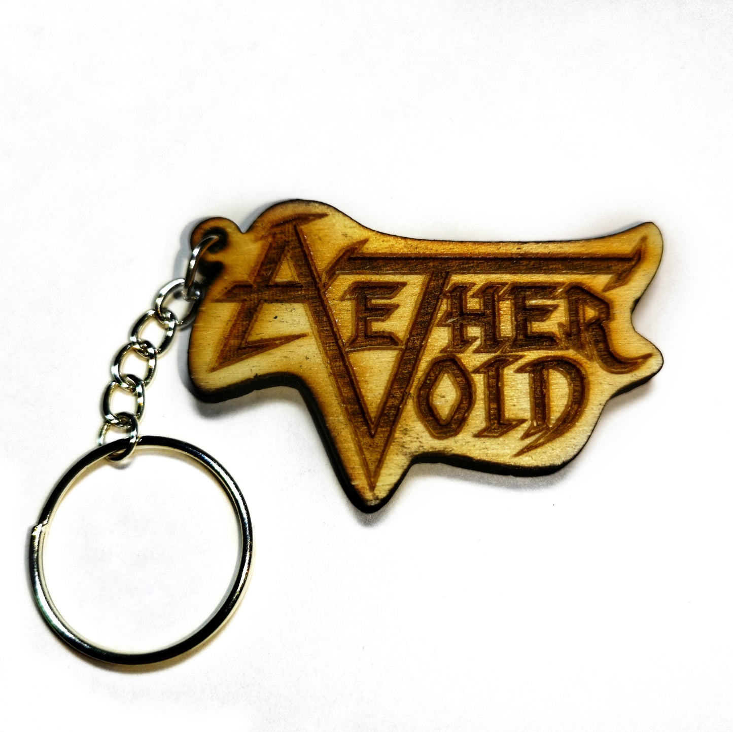 AETHER VOID - Logo Wood Keychain